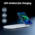 3 In 1 Wireless Charger 15W Fast Charging Rgb Light Bluetooth Speaker For Phone