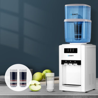Water Cooler Dispenser Bench Top 22L W/2 Filter