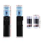 Water Cooler Dispenser Stand 22L Bottle Black W/2 Filter