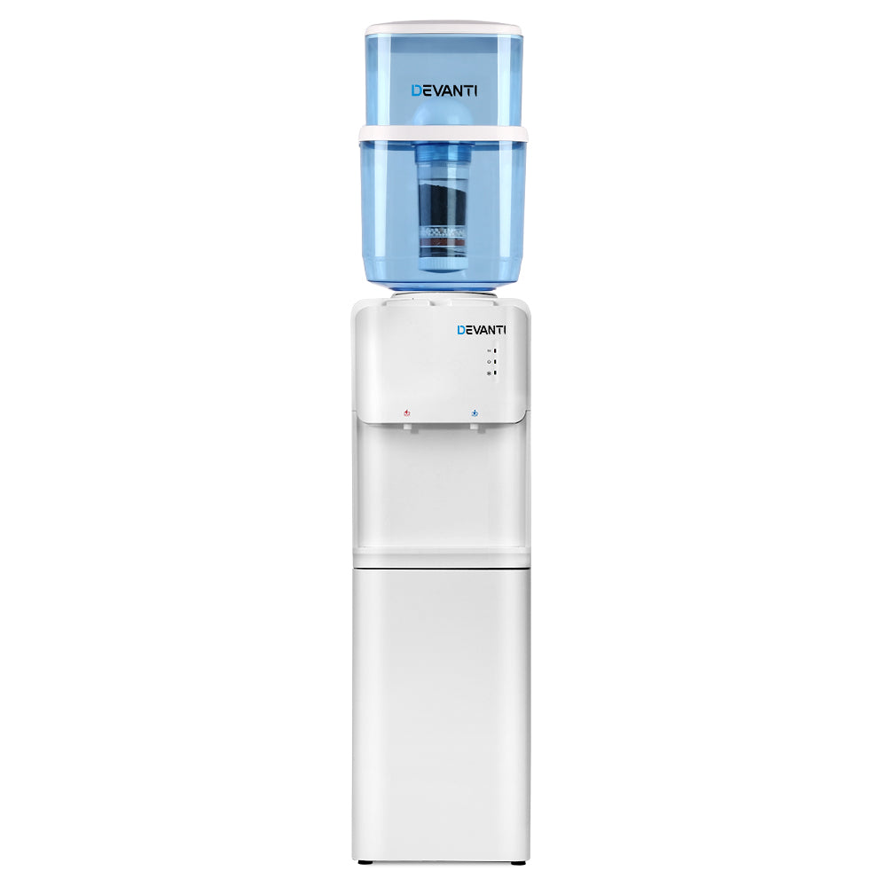 Water Cooler Dispenser Top-Loading 22L Hot & Cold - White