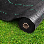 2X50M Weed Mat 110Gsm Weed Control Mat Plant Fabric Upholstery
