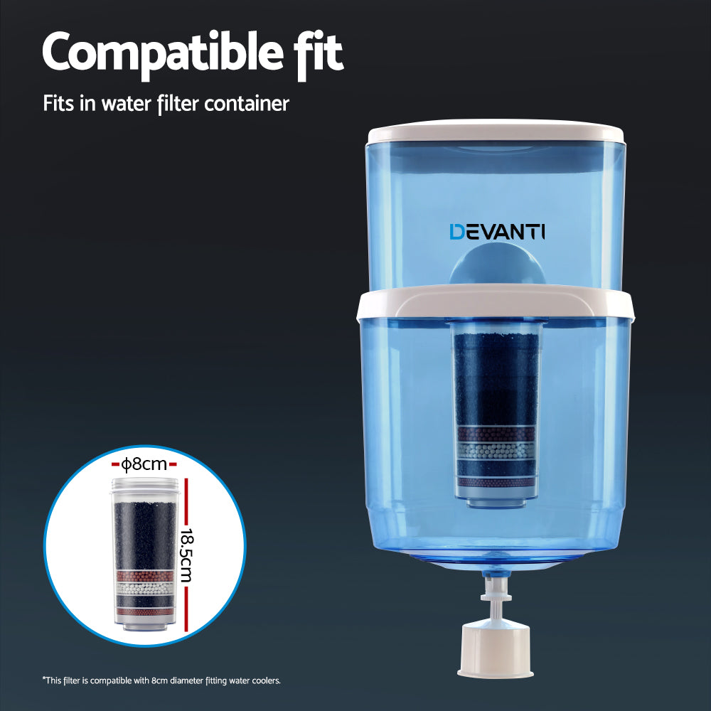 Water Cooler Filter Cartridge 6-Stage Carbon Mineral - 3 Pack