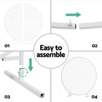 2M Round Backdrop Stand Wedding Background Decoration Party Flower Balloon Display