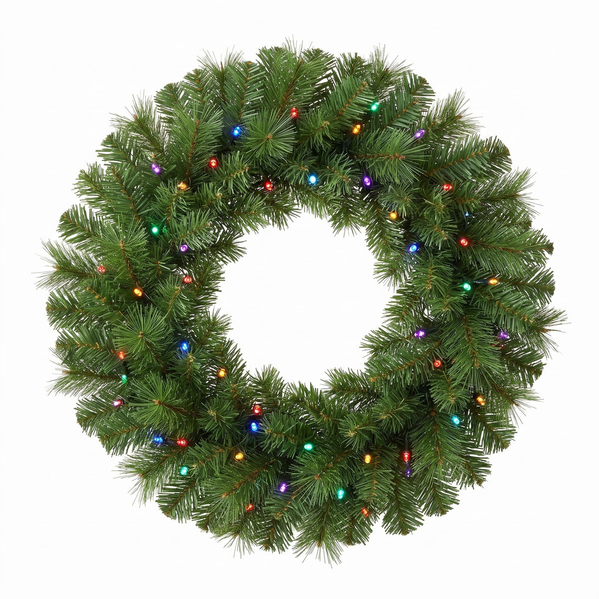 Christmas Wreath Pre Lit Pine