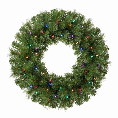 Christmas Wreath Pre Lit Pine