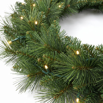 Christmas Wreath Pre Lit Pine
