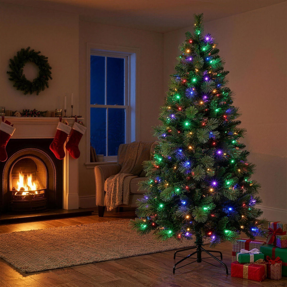 Pre Lit Christmas Tree Green