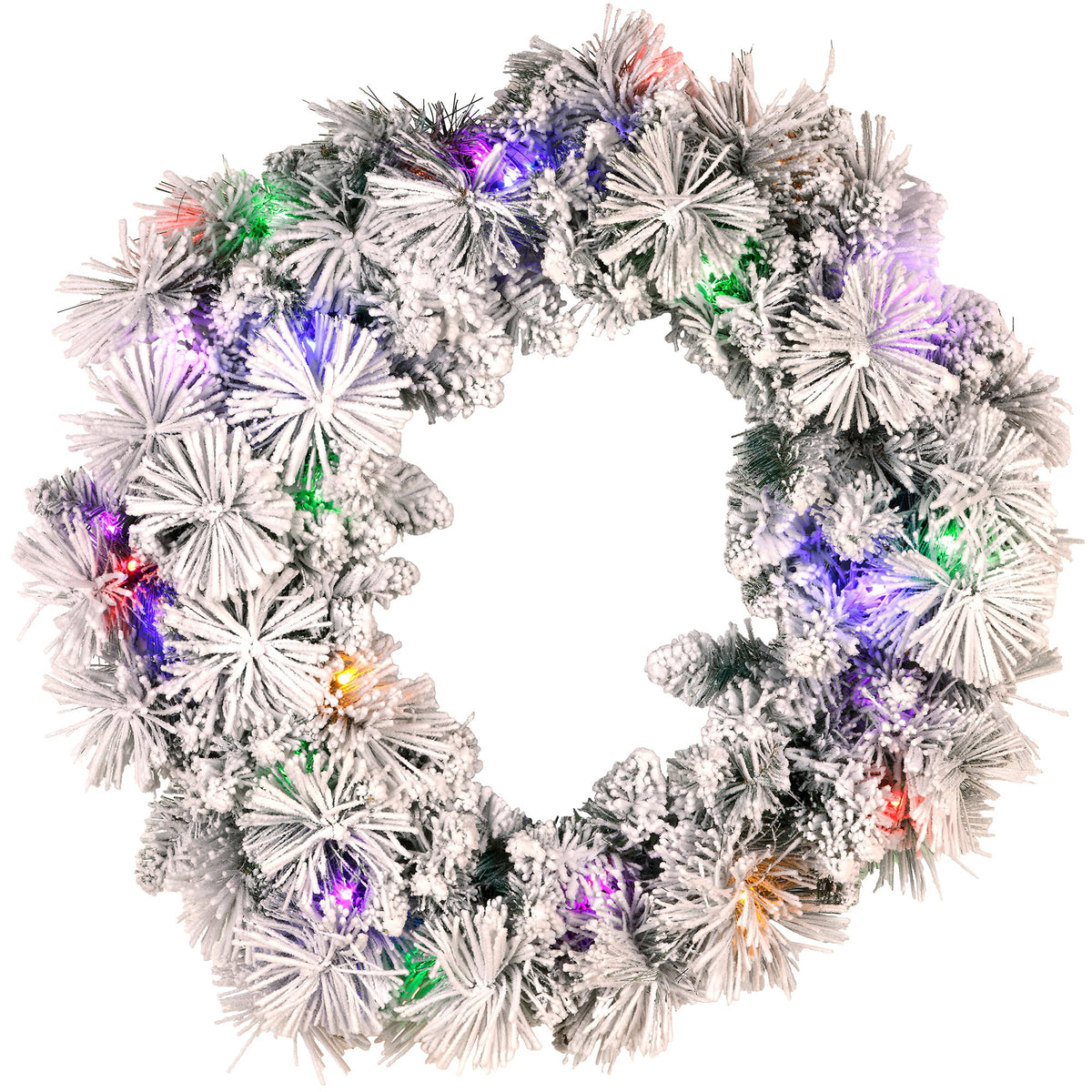 Snowy Christmas Wreath 61cm