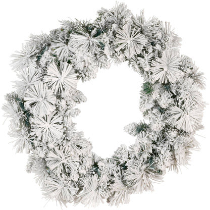 Snowy Christmas Wreath 61cm