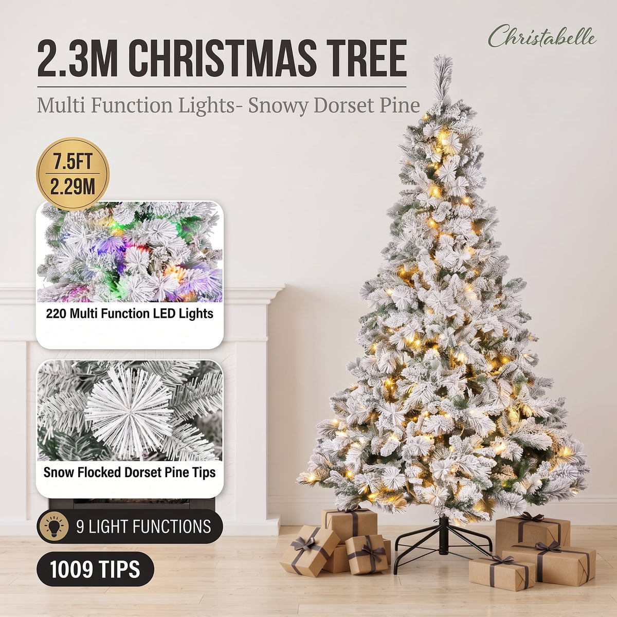 Christmas Tree Pre Lit Silver