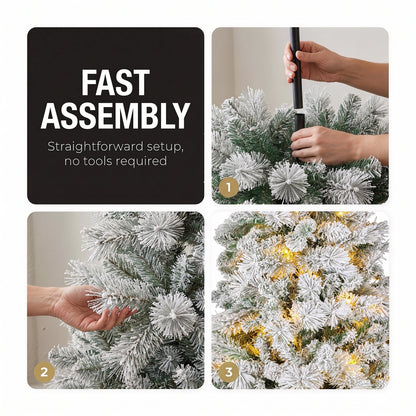 Christmas Tree Pre Lit Silver