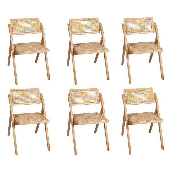  Contemporary 6X Dining Chairs Foldable Accent  Space-Saving Design