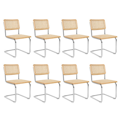Compact 6x Rattan Chair Dining Chairs  Sleek Modern Look Classic