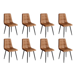 Cozy 8x Dining Chairs Kitchen Chair  Soft Cushion Classic Durable