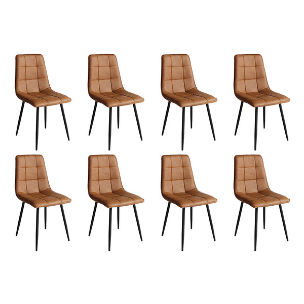  Cozy 8x Dining Chairs Kitchen Chair  Soft Cushion Classic Durable