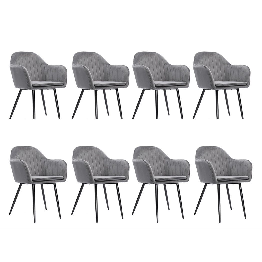 Premium 8x Armchair Lounge Chair Accent  Soft Cushion Classic