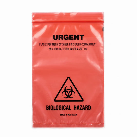 Biohazard Specimen Bags Urgent 160x225cm