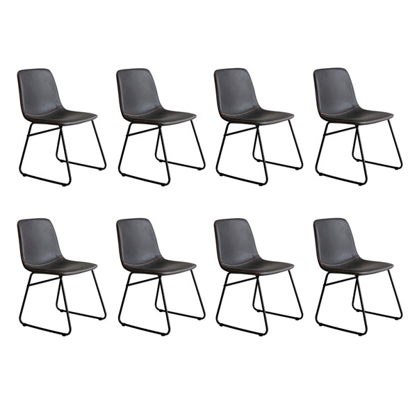  Contemporary 8x Dining Chairs Kitchen Table  Easy Assembly Classic