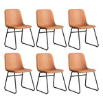 Compact 6x Dining Chairs Kitchen Table  Sleek Modern Look Classic