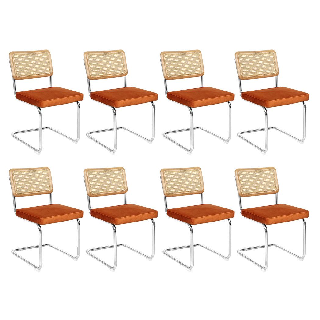 Luxury 8xRattan Chair Dining Chairs  Sleek Modern Look Classic