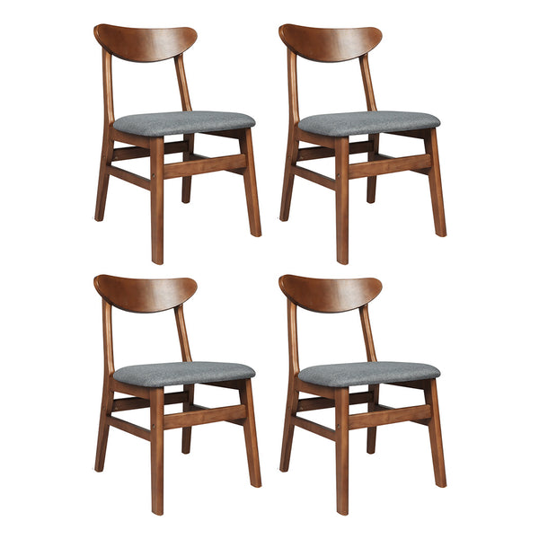  Ergonomic 4xDining Chairs Kitchen Chair  Easy Assembly Classic