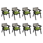 Functional Dining Chair Retro Backrest Chair x8  Durable Frame