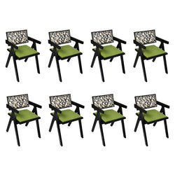 Functional Dining Chair Retro Backrest Chair x8  Durable Frame