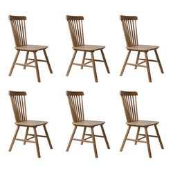 Ergonomic 6x Dining Chairs Kitchen Windor Oak  High Back Support