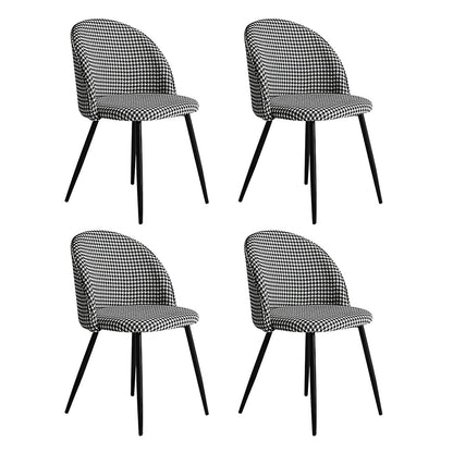 Compact 4x Dining Chairs Kitchen Cafe  Scandi Inspired Design