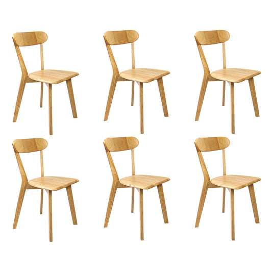 Functional 6x Dining Chairs Wooden Kitchen Chair  Scandi Inspired