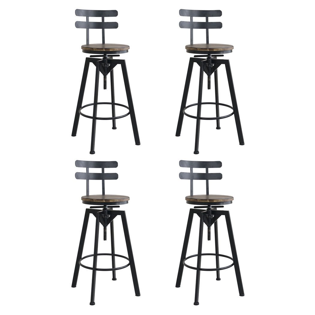 Stylish 4x Bar Stool Industrial Adjustable  Premium Quality Build
