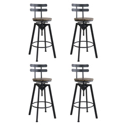 Stylish 4x Bar Stool Industrial Adjustable  Premium Quality Build