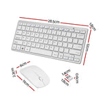 Bluetooth Keyboard and Mouse Wireless Combo White 78 Keys