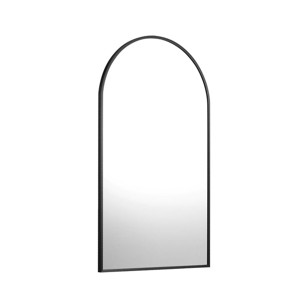  Wall Mirrors 86x50cm Arched Black