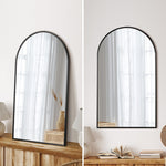 Wall Mirrors 86x50cm Arched Black