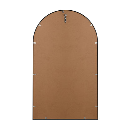 Wall Mirrors 86x50cm Arched Black/Gold/Wooden Set of 2