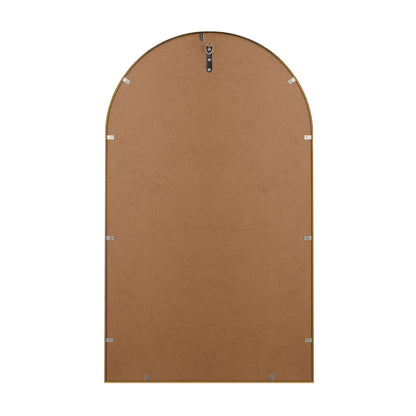 Wall Mirrors 86x50cm Arched Black/Gold/Wooden Set of 2