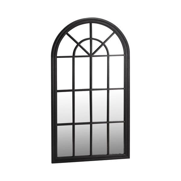  Window Mirror Arched Wall Mirror 130x70cm Black