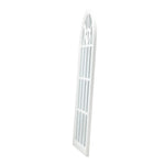 Wooden Window Mirror Arched Wall Mirrors 130x70cm White