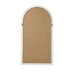 Wooden Window Mirror Arched Wall Mirrors 130x70cm White
