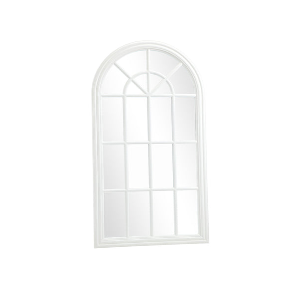  Window Mirror Arched Wall Mirrors 76x51cm Wooden White