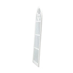 Window Mirror Arched Wall Mirrors 76x51cm Wooden White