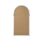 Window Mirror Arched Wall Mirrors 76x51cm Wooden White