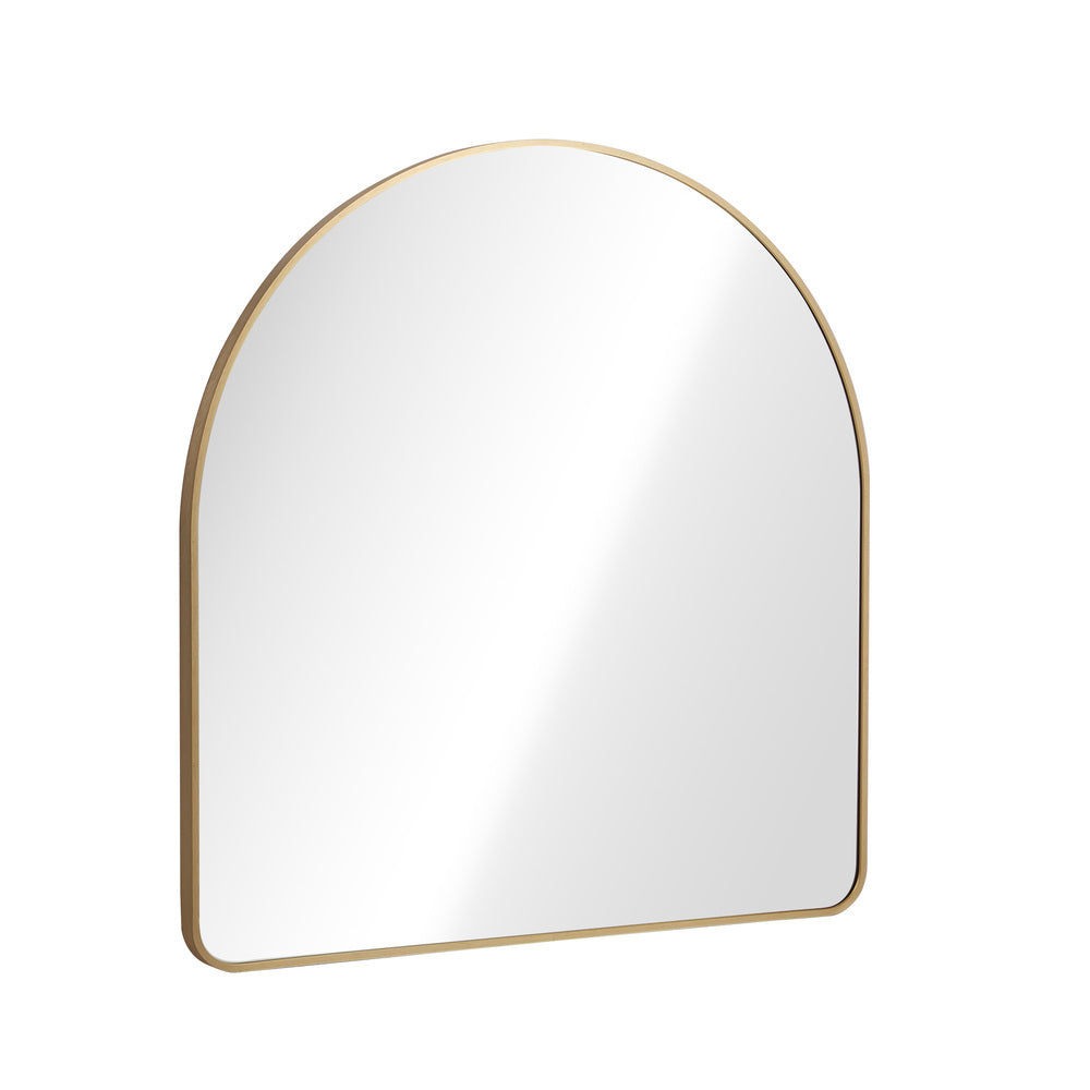 Arched Vanity Mirror Gold Frame 85x80cm