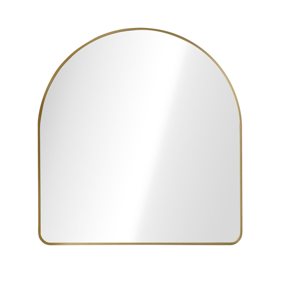 Arched Vanity Mirror Gold Frame 85x80cm