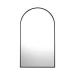 Wall Mirror 86x50cm Arched Black