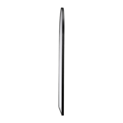 Wall Mirror 86x50cm Arched Black