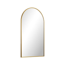 Wall Mirror 86x50cm Arched Gold