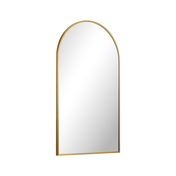  Wall Mirror 86x50cm Arched Gold