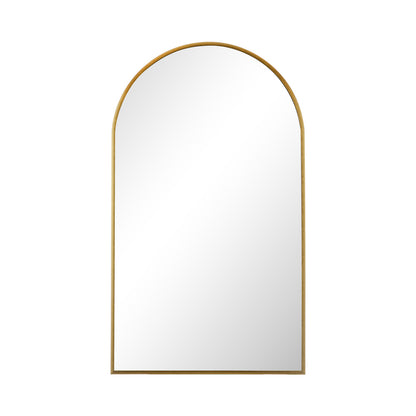Wall Mirror 86x50cm Arched Gold